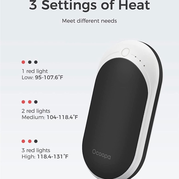 NWT OCOOPA Rechargeable Pocket Hand Warmer Gift Set w/FREE GWP - Picture 5 of 12